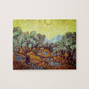 Puzzle with Vincent Van Gogh's "Olive Trees"