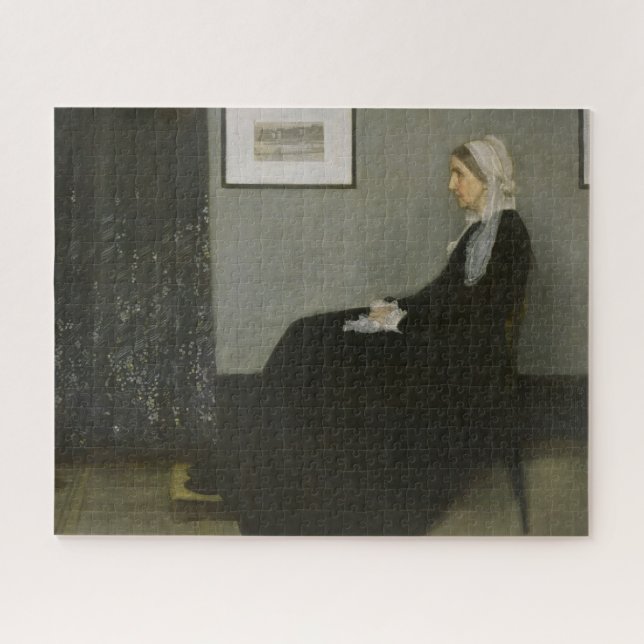 Puzzle with Whistler's Mother Print (Horizontal)