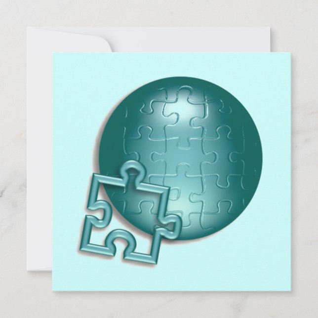 Puzzle World Invitation (Front)