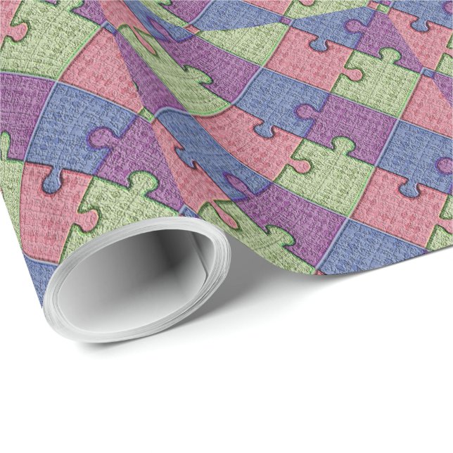 Puzzle Wrapping Paper (Roll Corner)