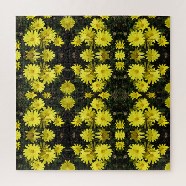 Puzzle - Yellow Garden Flowers (Vertical)