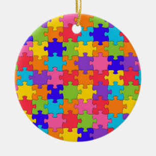 Puzzled Collection Ceramic Tree Decoration