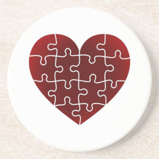 Puzzled Hearts Coaster