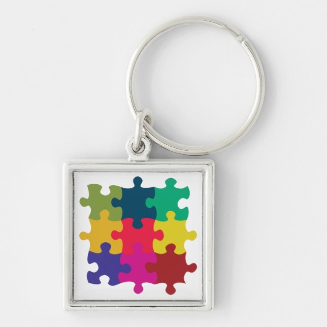 Puzzled Key Ring (Front)