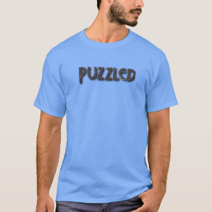 Puzzled Logo Mens Light Blue T-Shirt