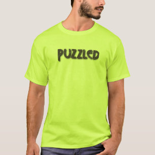 Puzzled Logo Mens Safety Green T-Shirt