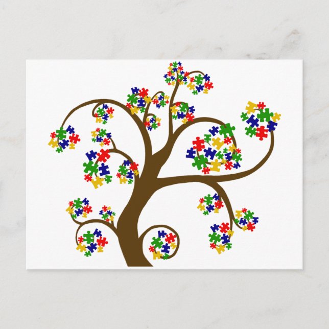 Puzzled Tree of Life Postcard (Front)