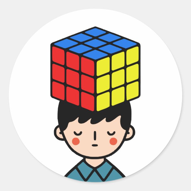 Puzzler Classic Round Sticker (Front)