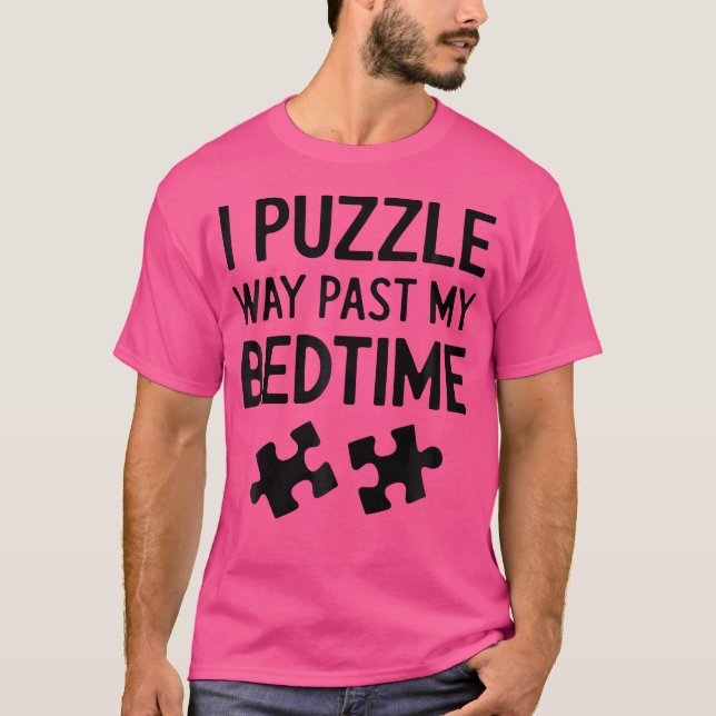 Puzzler Puzzles Funny Jigsaw Puzzle T-Shirt (Front)