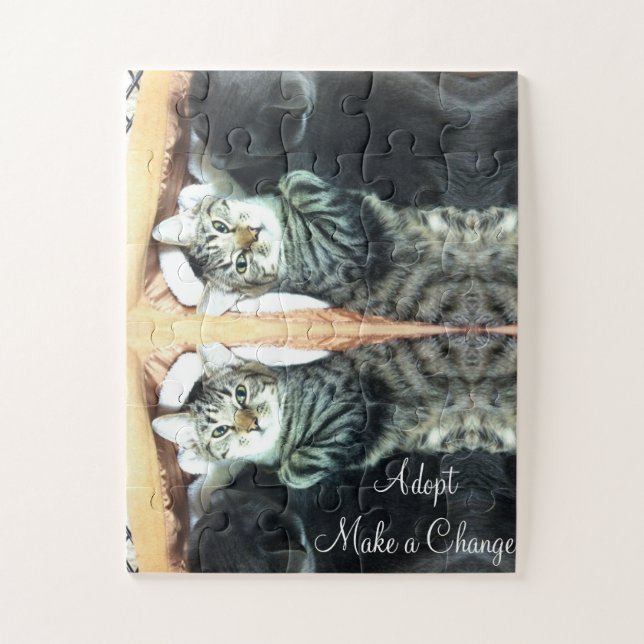 Puzzles Adopt Make a Change (Vertical)