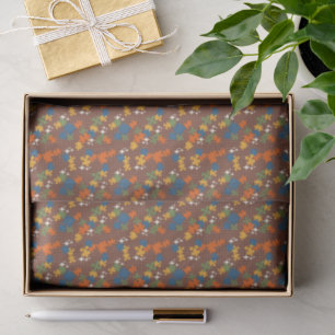 Puzzles - Autumn Colour Outline Colour Background Tissue Paper