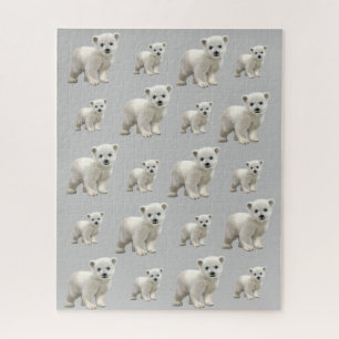 Puzzles Baby Polar Bear Silver