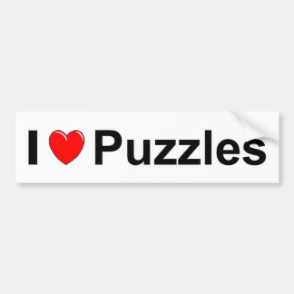 Puzzles Bumper Sticker