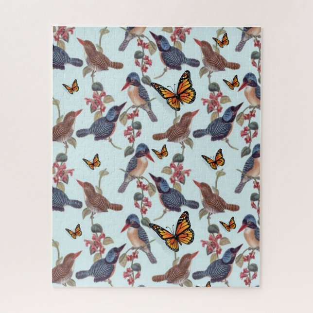 Puzzles Butterfly Birds Vintage (Vertical)