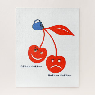 Puzzles Cherries Before & After Coffee