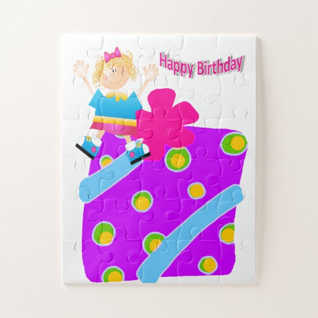 Puzzles Colourful Happy Birthday Friends Family (Vertical)