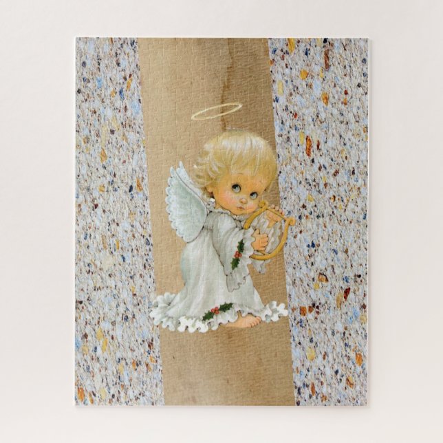 Puzzles Colourful Pattern Beige Baby Angel (Vertical)