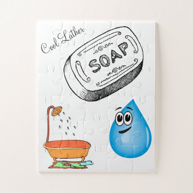 Puzzles Cool Lather Bathroom (Vertical)