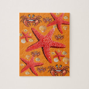 Puzzles Crab Starfish Beach Shells Coral