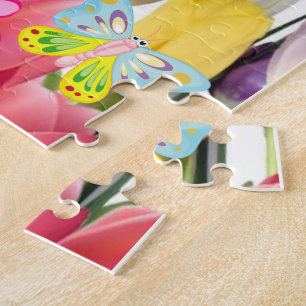 Puzzles Floral Butterfly