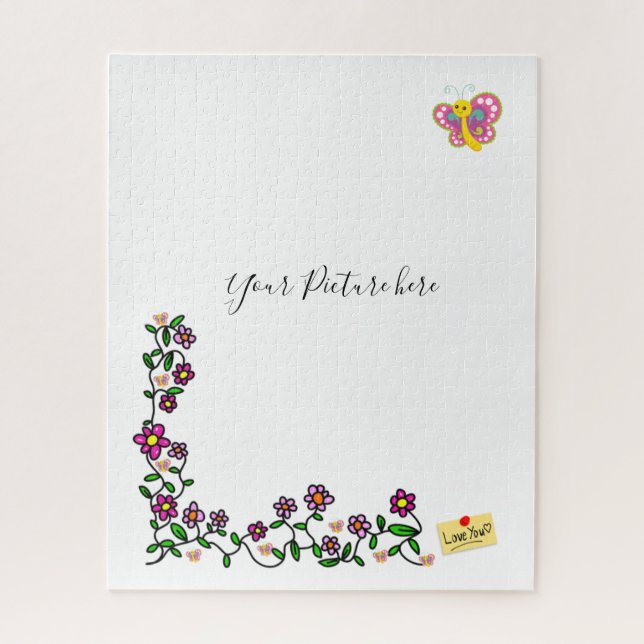 Puzzles Floral Butterfly (Vertical)
