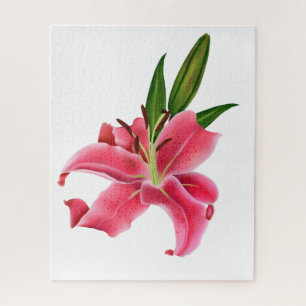 Puzzles Floral Pink Lily