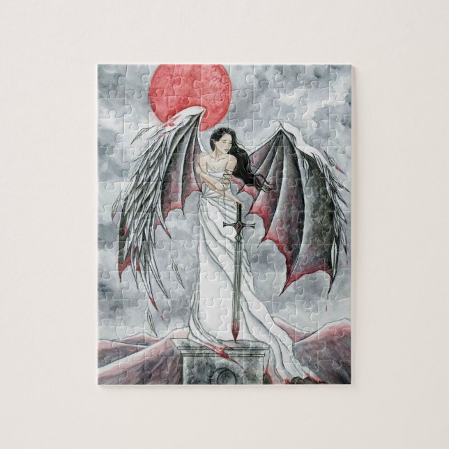 Puzzles Games Fantasy Gothic Fallen Angels (Vertical)