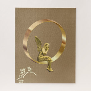 Puzzles Gold Angel Floral