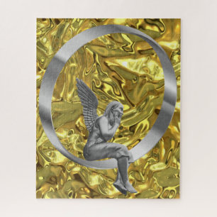 Puzzles Gold Silver Angel Circular