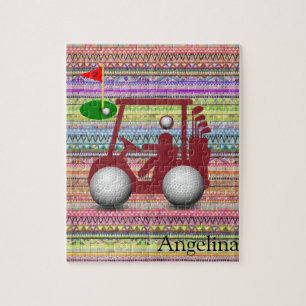 Puzzles Golfer Golf Balls