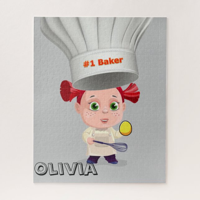 Puzzles Grey Baker Bakery (Vertical)