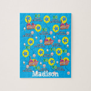 Puzzles, Happy 10th Birthday, #10 Birthday Blue Jigsaw Puzzle