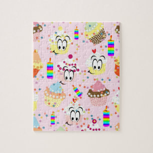 Puzzles Happy Birthday Cupcake Candles
