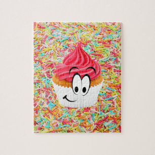 Puzzles Happy Birthday Cupcake Sprinkles