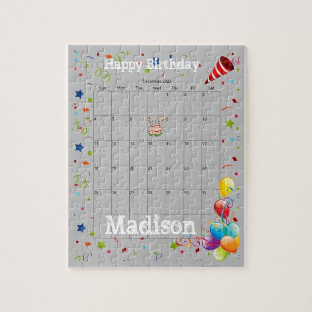 Puzzles,Happy Birthday December 2022 Jigsaw Puzzle (Vertical)