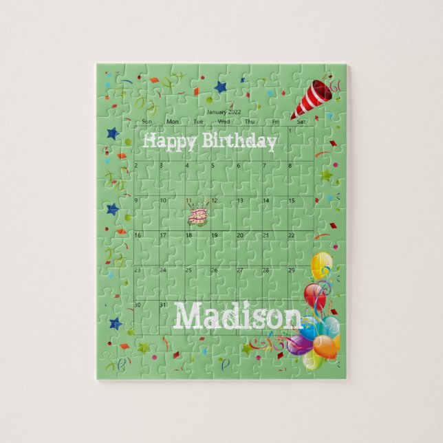 Puzzles, Happy Birthday January 2022 Jigsaw Puzzle (Vertical)