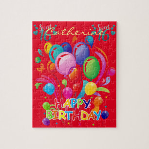 Puzzles Happy Birthday Sweet 16 Balloons