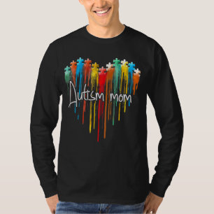 Puzzles Heart Love Autism Awareness Teacher Parent T-Shirt