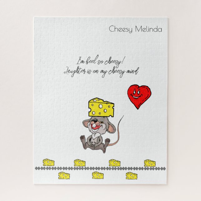 Puzzles Hearts Mice Cheese Cheesy  (Vertical)