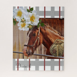 Puzzles Horse Floral