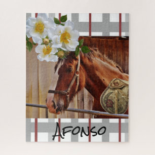 Puzzles Horse Floral