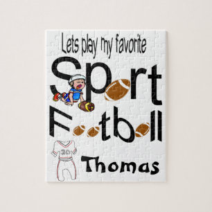 Puzzles Let's Play our Favorite Sport Football