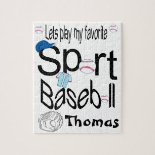 Puzzles Let's Play our Favourite Sport Baseball