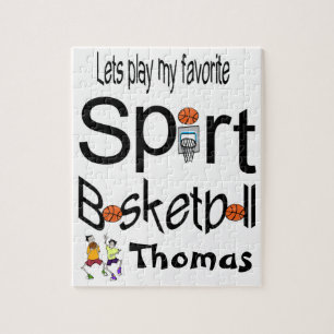Puzzles Let's Play our Favourite Sport Basketball