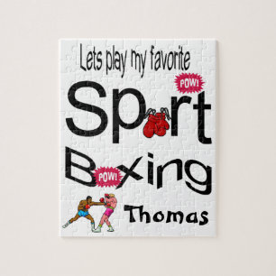 Puzzles Let's Play our Favourite Sport Boxing