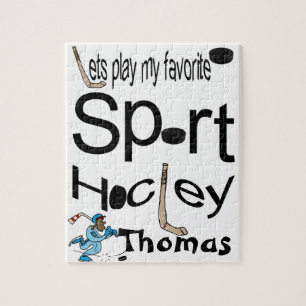 Puzzles Let's Play our Favourite Sport Hockey