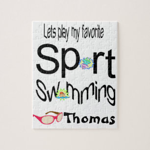 Puzzles Let's Play our Favourite Sport Swimming