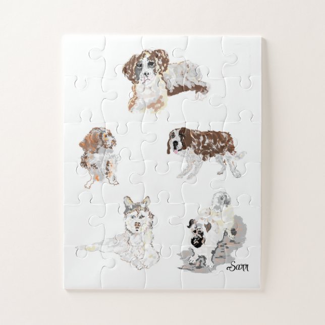 Puzzles : Love Of Dog's (Vertical)