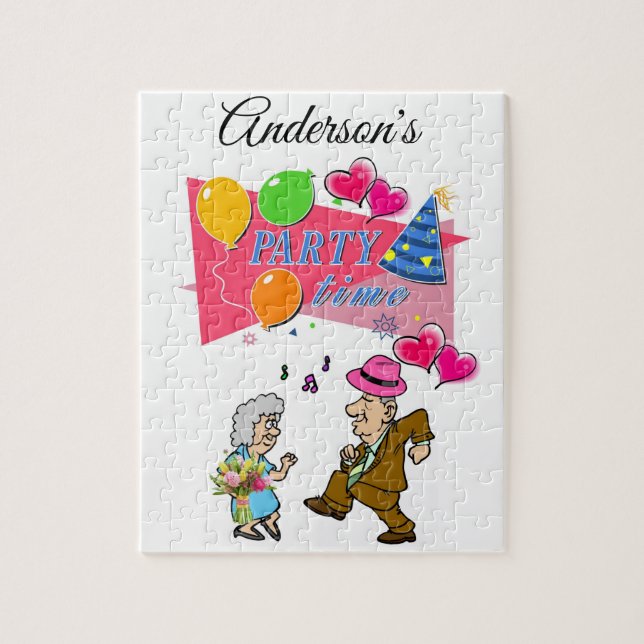 Puzzles Party time Old Couple Dancing (Vertical)