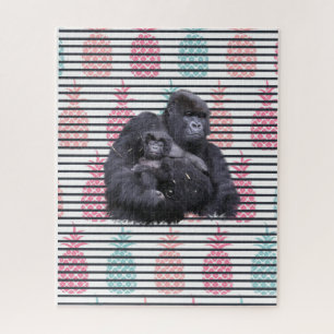 Puzzles Pineapple Gorilla Baby Gorilla